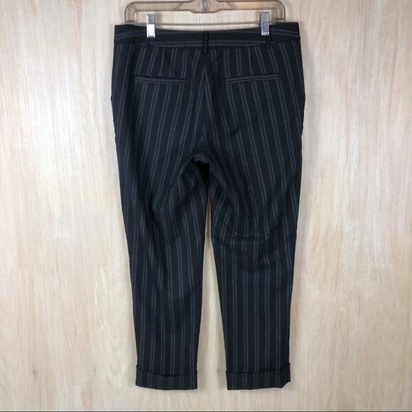 Anthropologie Cartonnier Lou Taper Wool Blend Mid Rise Cuffed Crop Pants 6 - Picture 6 of 12